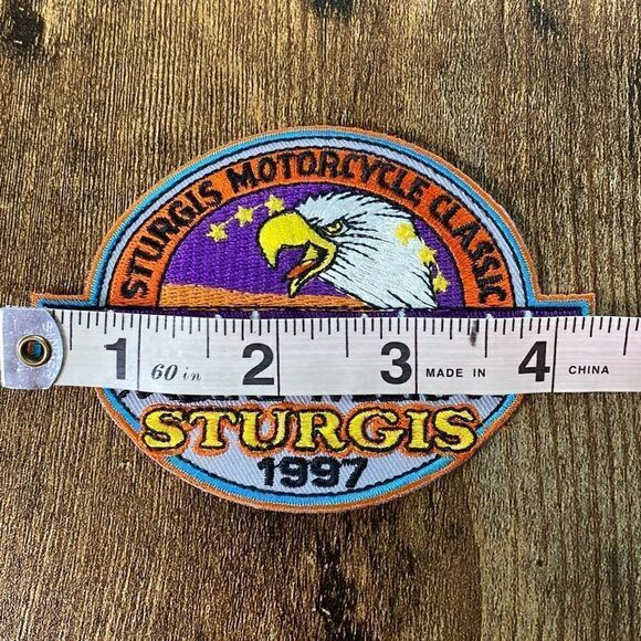 New old stock Sturgis Bike Week 1997 Eagle patch Motorcycle classic - Picture 5 of 6